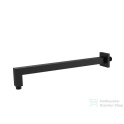   AREZZO design SQUARE 40 cm-es szögletes zuhanykar, matt fekete AR-6000MB