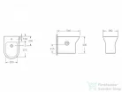 AREZZO design Vermont álló bidet AR-605