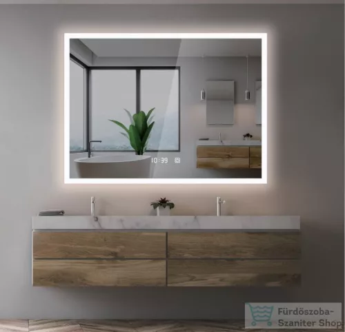 AREZZO design LED okos tükör állítható fényerő páramentesítő funkció+óra+hőmérő AR-6070