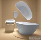 AREZZO design MARYLAND 60x37 cm-es öntöttmárvány mosdó AR-615