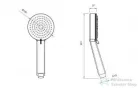 AREZZO design SPRINGFIELD 3 funkciós kézizuhany, króm AR-7007
