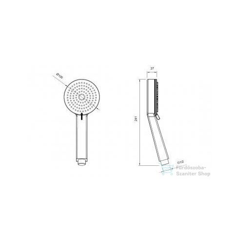 AREZZO design SPRINGFIELD 3 funkciós kézizuhany, króm AR-7007