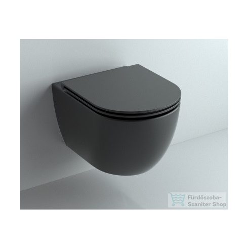 AREZZO design ARIZONA Vortex Rimless függesztett wc matt fekete AR-701B