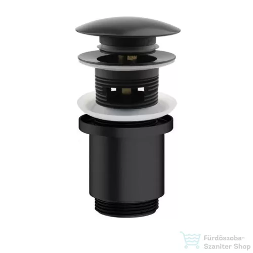 AREZZO design univerzális click-clack mosdó leeresztő, matt fekete AR-726B