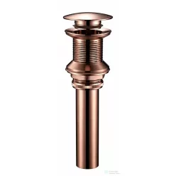   AREZZO design click-clack mosdó leeresztő, túlfolyó nélküli mosdókhoz, szálcsiszolt rozé arany AR-726BR0