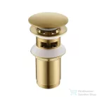 AREZZO design univerzális click-clack mosdó leeresztő, szálcsiszolt arany AR-726G