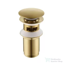   AREZZO design univerzális click-clack mosdó leeresztő, szálcsiszolt arany AR-726G