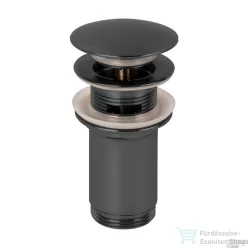   AREZZO design univerzális click-clack mosdó leeresztő, gun metal AR-726GM