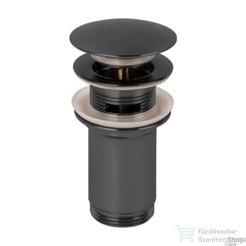 AREZZO design univerzális click-clack mosdó leeresztő, gun metal AR-726GM