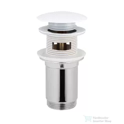   AREZZO design univerzális click-clack mosdó leeresztő, fehér AR-726W