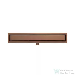   AREZZO design 2in1 800 mm-es rozsdamentes acél folyóka, szálcsiszolt bronz AR-800DBB