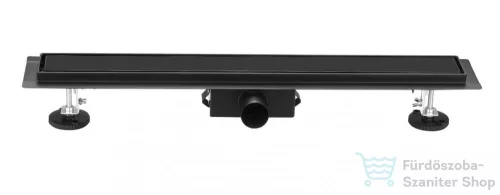 AREZZO design 2IN1 800 MM-ES ROZSDAMENTES ACÉL FOLYÓKA MATT FEKETE AR-800MBD