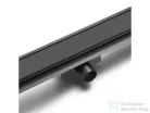 AREZZO design 2IN1 800 MM-ES ROZSDAMENTES ACÉL FOLYÓKA MATT FEKETE AR-800MBD