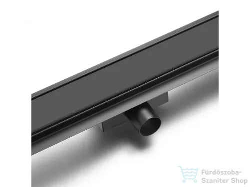 AREZZO design 2IN1 800 MM-ES ROZSDAMENTES ACÉL FOLYÓKA MATT FEKETE AR-800MBD