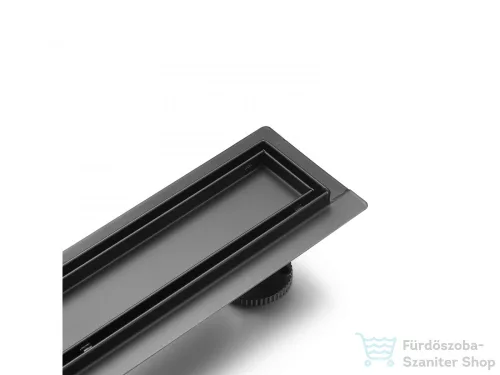 AREZZO design 2IN1 800 MM-ES ROZSDAMENTES ACÉL FOLYÓKA MATT FEKETE AR-800MBD