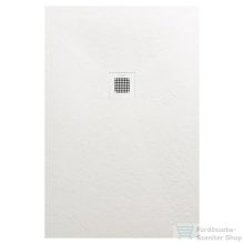   AREZZO design SOLIDSoft zuhanytálca 100x80cm, FEHÉR, színazonos lefolyóval (2 doboz) AR-80100W