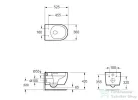 AREZZO design KANSAS Vortex Rimless függesztett wc AR-801