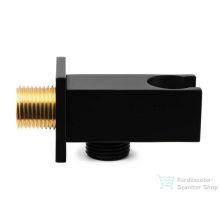   AREZZO design zuhanytartó, gégecső csatlakozóval, matt fekete AR-8025MB