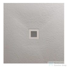   AREZZO design SOLIDSoft zuhanytálca 80x80 cm, BETON, színazonos lefolyóval (2 doboz) AR-8080C