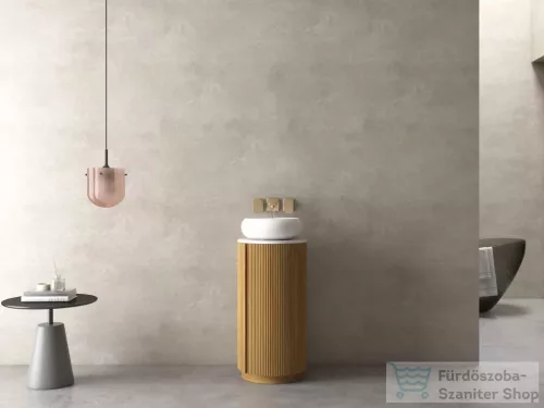 Arezzo Design SORAYA 77x40 cm-es, 1 ajtós alsószekrény pulttal, mosdó és csaptelep nélkül, természetes tölgy AR-81300240LO