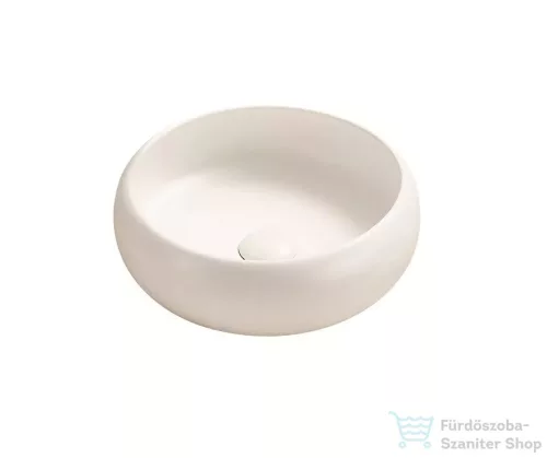 Arezzo Design SORAYA  36 cm-es pultra ültethető mosdó leeresztő nélkül, matt fehér AR-81300240WB