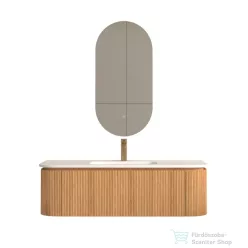   Arezzo Design SIERRA 120 cm-es, 2 ajtós, 1 fiókos alsószekrény pult, mosdó és csaptelep nélkül, tölgy AR-81879120LO