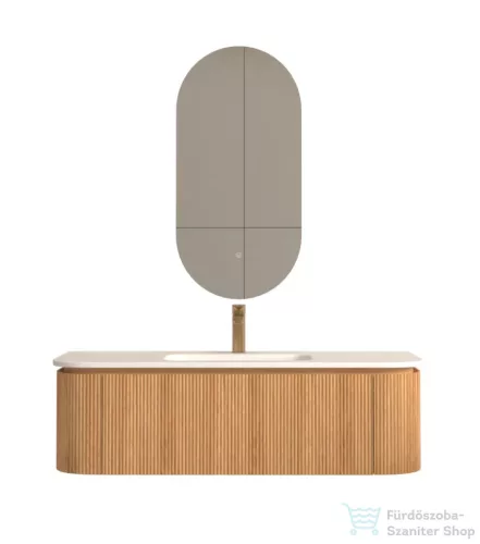 Arezzo Design SIERRA 120 cm-es, 2 ajtós, 1 fiókos alsószekrény pult, mosdó és csaptelep nélkül, tölgy AR-81879120LO