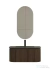 Arezzo Design SIERRA 80 cm-es, 2 ajtós, 1 fiókos alsószekrény pult, mosdó és csaptelep nélkül, dió AR-8187980BW