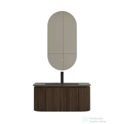   Arezzo Design SIERRA 80 cm-es, 2 ajtós, 1 fiókos alsószekrény pult, mosdó és csaptelep nélkül, dió AR-8187980BW