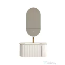   Arezzo Design SIERRA 80 cm-es, 2 ajtós, 1 fiókos alsószekrény pult, mosdó és csaptelep nélkül, matt fehér AR-8187980MW