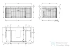 Arezzo Design SIERRA 80 cm-es, 2 ajtós, 1 fiókos alsószekrény pult, mosdó és csaptelep nélkül, matt fehér AR-8187980MW
