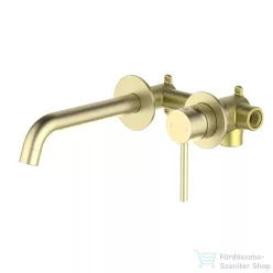   Arezzo Design ASTRO falsík alatti mosdó csaptelep 18 cm-es kifolyóval, szálcsiszolt arany AR-90015BG