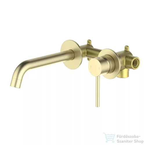 Arezzo Design ASTRO falsík alatti mosdó csaptelep 18 cm-es kifolyóval, szálcsiszolt arany AR-90015BG