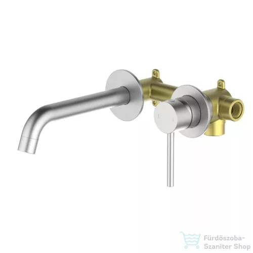 Arezzo Design ASTRO falsík alatti mosdó csaptelep 18 cm-es kifolyóval, szálcsiszolt nikkel AR-90015BN