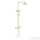 Arezzo Design ASTRO 2 funkciós zuhanyrendszer 26 cm-es esőztetővel, szálcsiszolt arany AR-90064BG