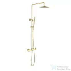   Arezzo Design ASTRO 2 funkciós zuhanyrendszer 26 cm-es esőztetővel, szálcsiszolt arany AR-90064BG