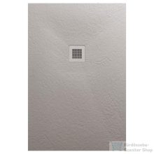   AREZZO design SOLIDSoft zuhanytálca 100x90 cm, BETON, színazonos lefolyóval (2 doboz) AR-90100C