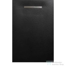   AREZZO design SOLIDSoft zuhanytálca 206x90 cm, FEKETE, egyenes lefolyóval (2 doboz) AR-90206LINB