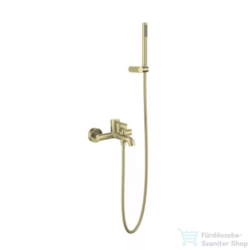 Arezzo Design ASTRO kádtöltő csaptelep zuhanyszettel, szálcsiszolt arany AR-90322BG