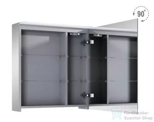 AREZZO design PREMIUM Tükrös szekrény 60 cm, 1 ajtó, technobox, LED lámpa panel AR-904663