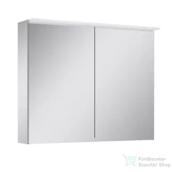   AREZZO design PREMIUM Tükrös szekrény 80 cm, 2 ajtó, technobox, LED lámpa panel AR-904664