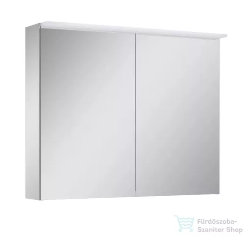 AREZZO design PREMIUM Tükrös szekrény 80 cm, 2 ajtó, technobox, LED lámpa panel AR-904664