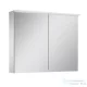 AREZZO design PREMIUM Tükrös szekrény 80 cm, 2 ajtó, technobox, LED lámpa panel AR-904664