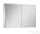 AREZZO design PREMIUM Tükrös szekrény 100 cm, 2 ajtó, technobox, LED lámpa panel AR-904665