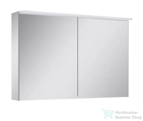 AREZZO design PREMIUM Tükrös szekrény 100 cm, 2 ajtó, technobox, LED lámpa panel AR-904665