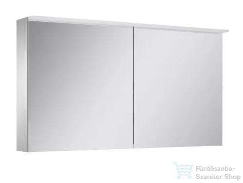 AREZZO design PREMIUM Tükrös szekrény 120 cm, 2 ajtó, technobox, LED lámpa panel AR-904666