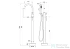 Arezzo design ASTRO szabadon álló kádtöltő csaptelep zuhanyszettel, szálcsiszolt bronz AR-905011BB