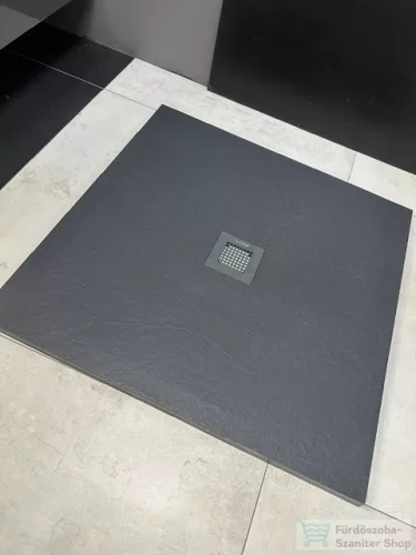 BEMUTATÓTERMI AREZZO design SOLIDSOFT 90x90 zuhanytálca, antracit AR-9090A (esztétikai sérült)