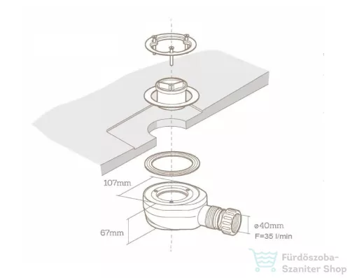 BEMUTATÓTERMI AREZZO design SOLIDSOFT 90x90 zuhanytálca, antracit AR-9090A (esztétikai sérült)