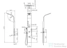 AREZZO design COLORADO zuhanypanel, inox AR-9108